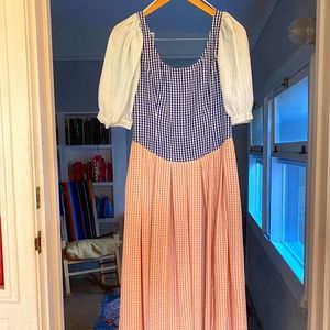 RARE Creatures of Comfort 'Snow White' Mixed Gingham Dress